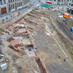 De opgravingen op het Fochplein in Leuven